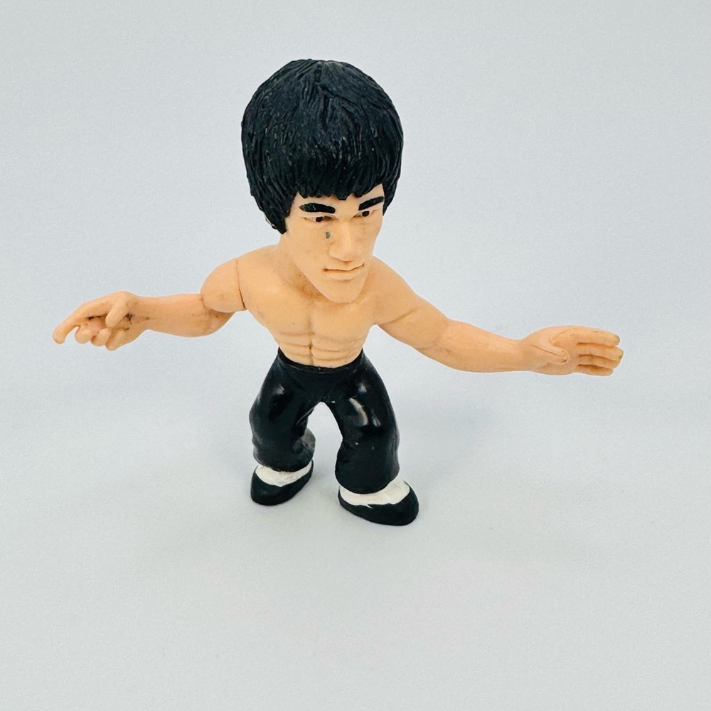 Bruce Lee Small Plastic Figure Big Head 3”